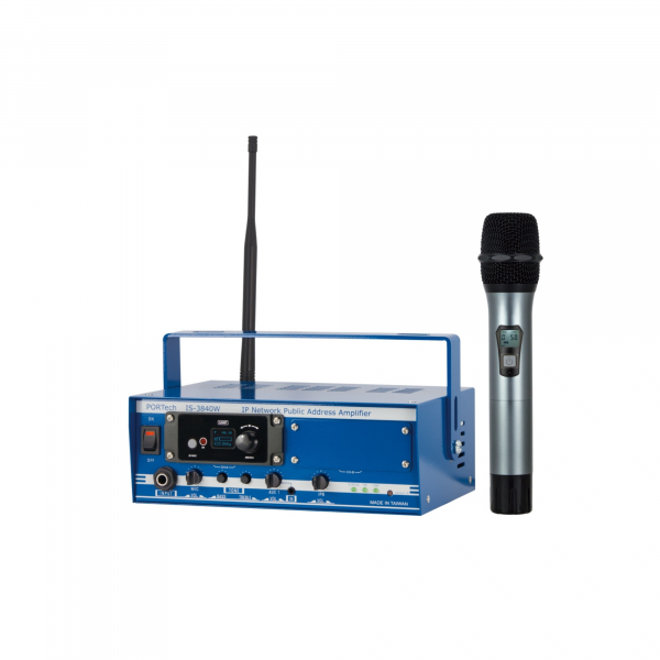 Amply IP kèm Microphone, nhãn hiệu PORTECH, Model: IS-3840W-1/2