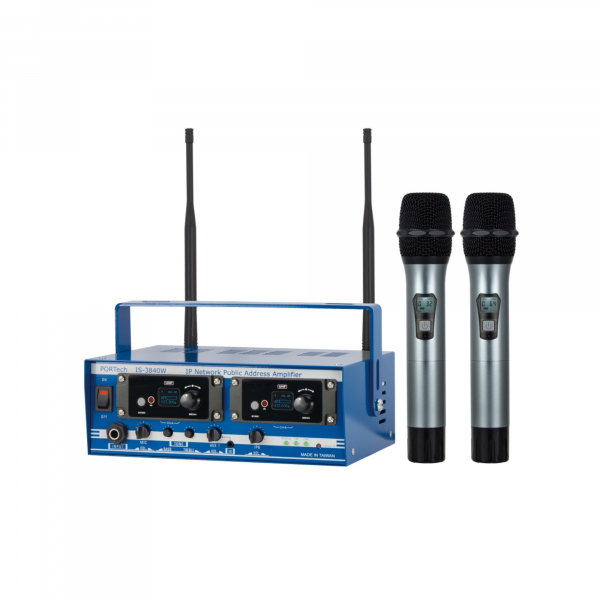 Amply IP kèm Microphone, nhãn hiệu PORTECH, Model: IS-3840W-1/2