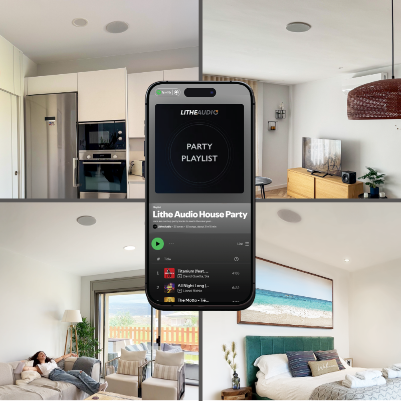 Loa âm trần không dây Wifi, nhãn hiệu Lithe Audio - Anh Quốc (UK) Loa âm trần không dây Wifi, nhãn hiệu Lithe Audio - Anh Quốc (UK)