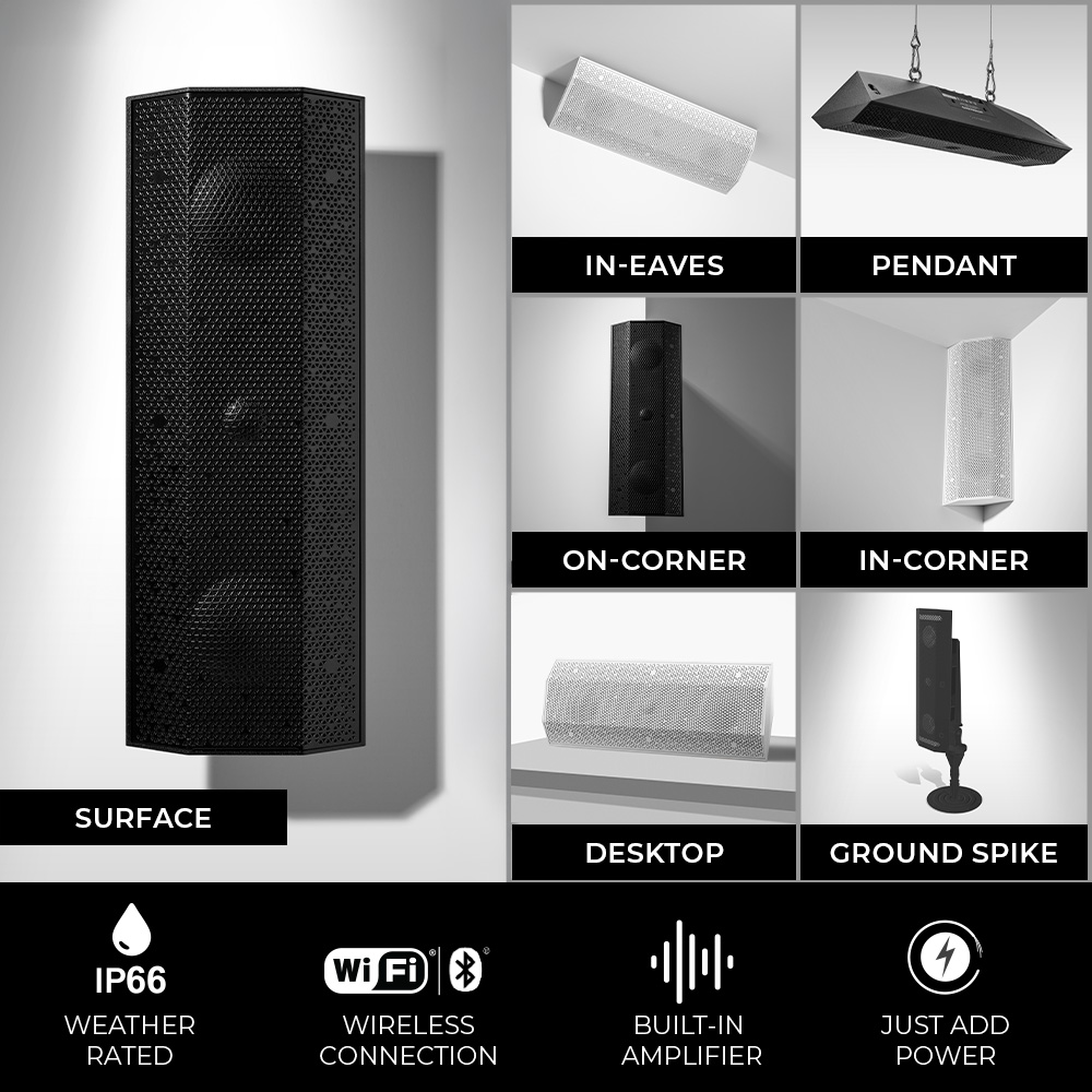 Loa cột gắn tường không dây Wifi IO1, nhãn hiệu Lithe Audio Loa cột gắn tường không dây Wifi IO1, nhãn hiệu Lithe Audio